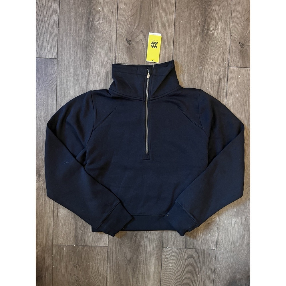 NWNT All In Motion Active Hooded GYM Sweatshirt‎ Navy Blue Size Small Women's